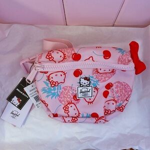 NWT Rare Hello Kitty x Herschel Supply Company Pink & Red Fanny Pack